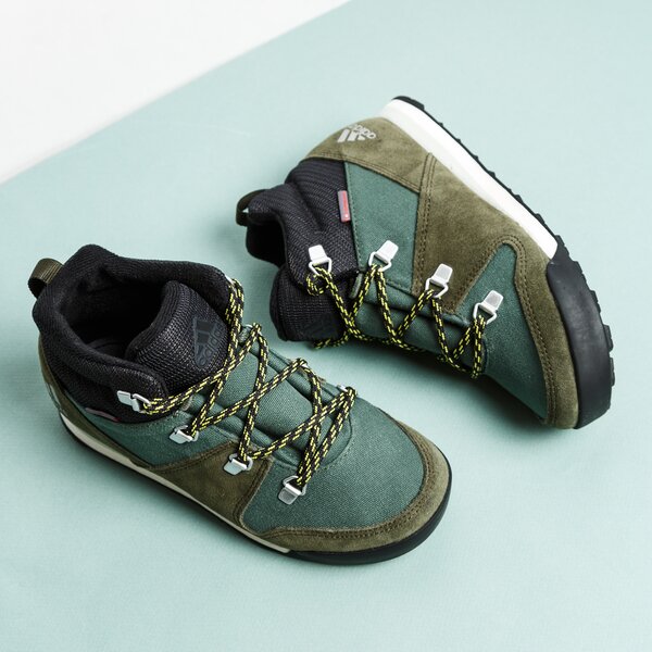 Детски зимни обувки ADIDAS CW SNOWPITCH K ac7963k цвят каки