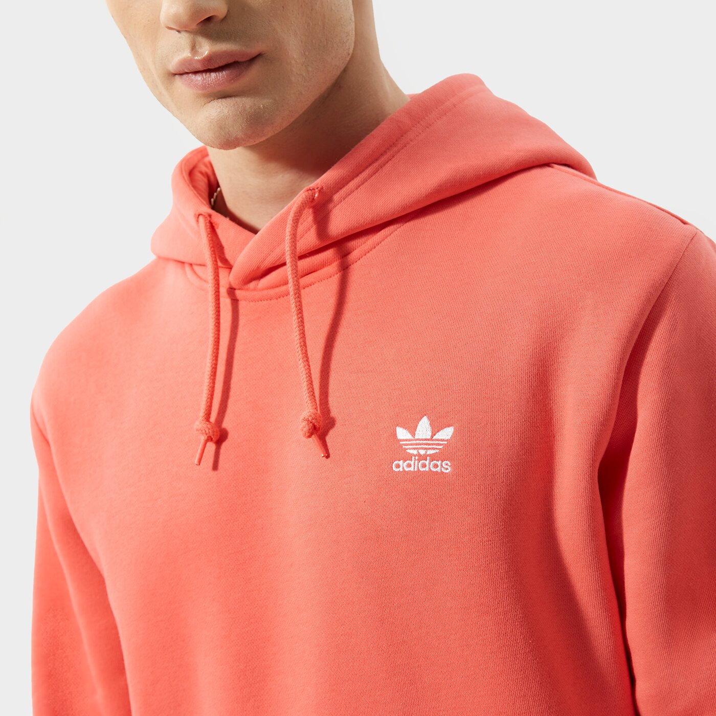 Мъжки суичър ADIDAS СУИТЧЪР С КАЧУЛКА ESSENTIAL HOODY he9414 цвят бордо