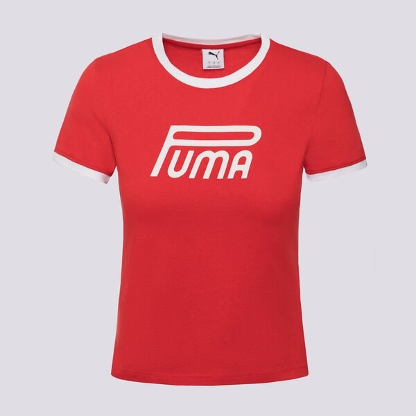 Дамска тениска PUMA ТЕНИСКА FUTURE.PUMA.ARCHIVE GRAPHIC SLIM TEE 632122 11 цвят червен