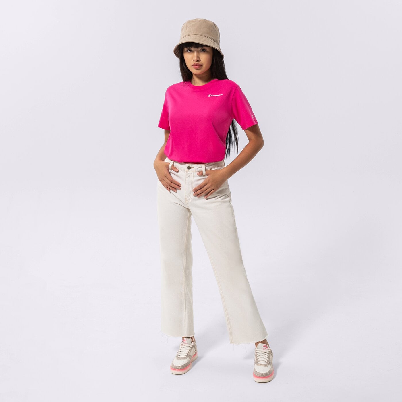 Дамска тениска CHAMPION ТЕНИСКА CREWNECK ТЕНИСКА 115939ps025 цвят розов