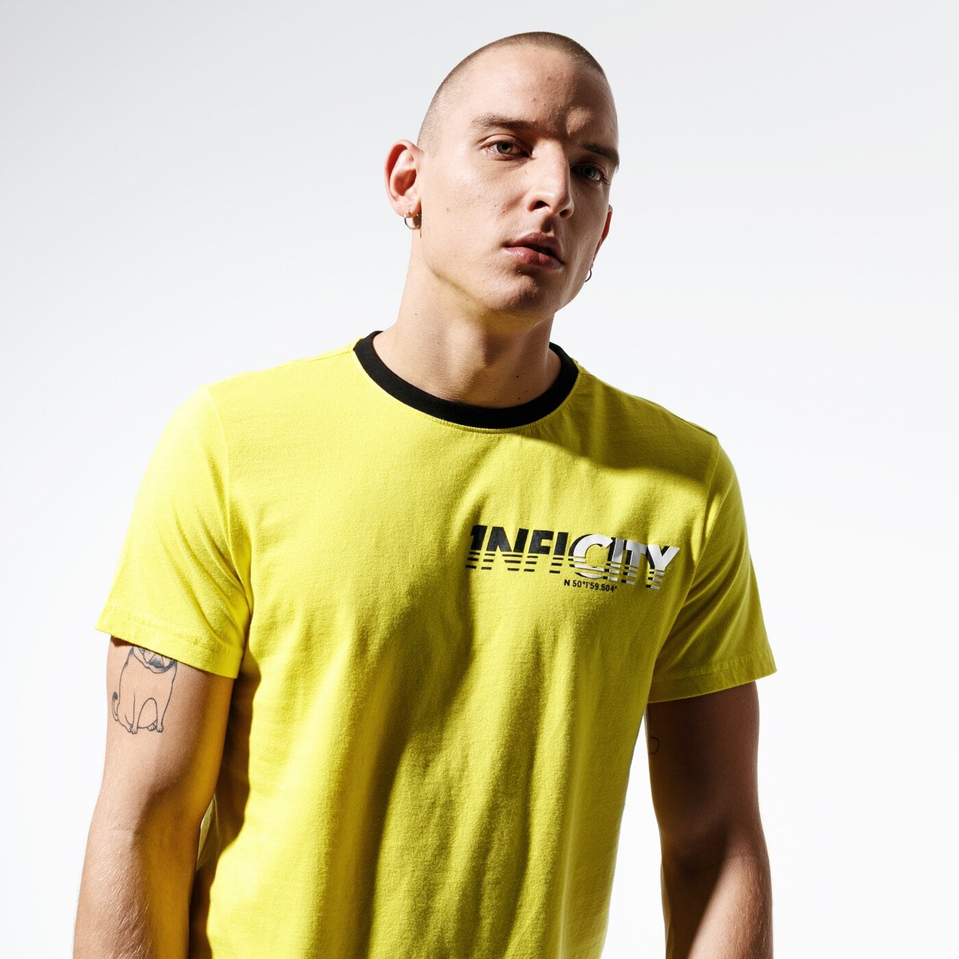 Мъжка тениска CONFRONT ТЕНИСКА CITY TEE cf39tsm57001 цвят жълт