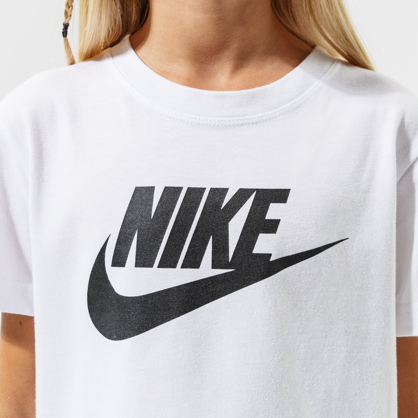 Детска тениска NIKE ТЕНИСКА SPORTSWEAR GIRL ar5088-112 цвят бял