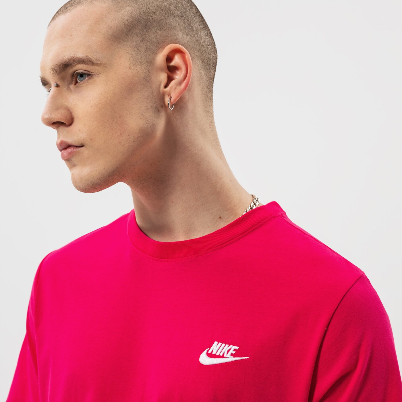 Мъжка тениска NIKE ТЕНИСКА NIKE SPORTSWEAR CLUB ar4997-666 цвят розов