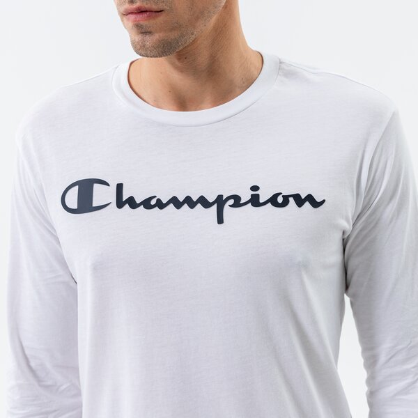 Мъжка тениска CHAMPION ТЕНИСКА CREWNECK LONG SLEEVE ТЕНИСКА 214748ww001 цвят бял