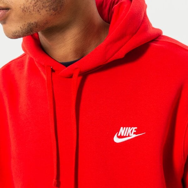 Мъжки суичър NIKE СУИТЧЪР С КАЧУЛКА SPORTSWEAR CLUB FLEECE bv2654-657 цвят червен