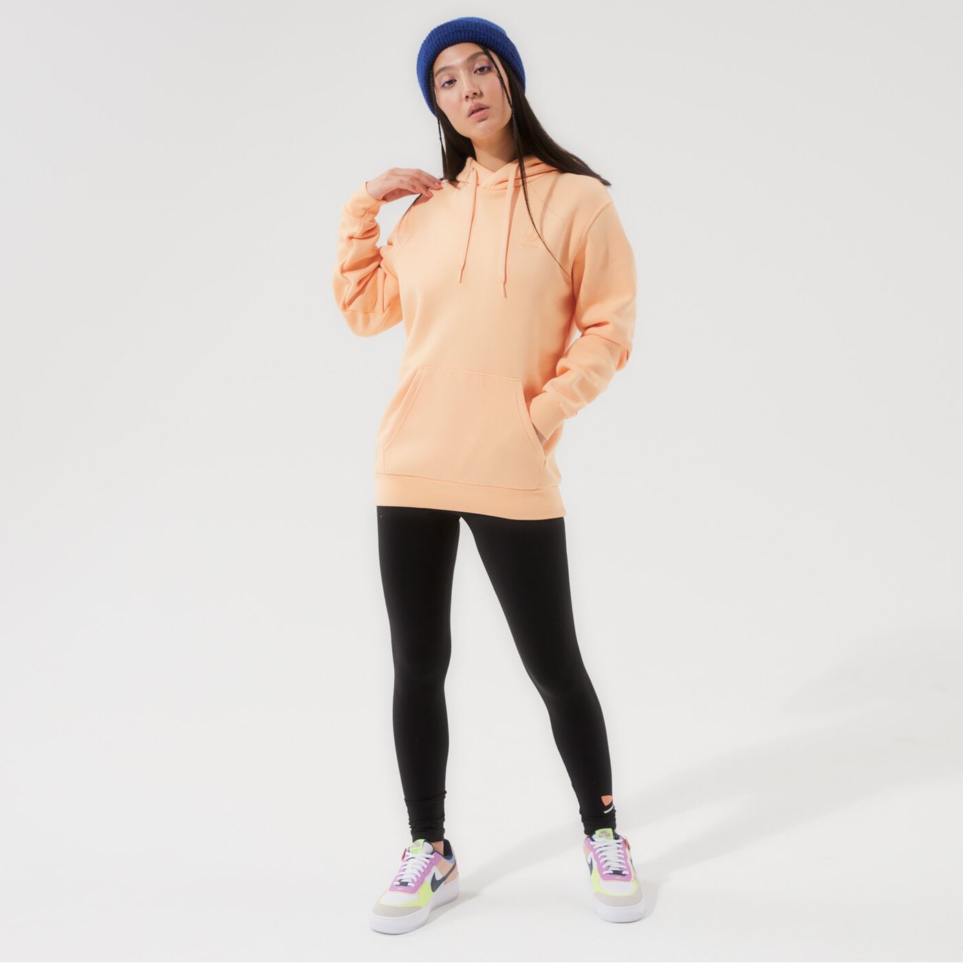 Дамски суичър ADIDAS СУИТЧЪР С КАЧУЛКА MM TREF FB OH h09144 цвят оранжев