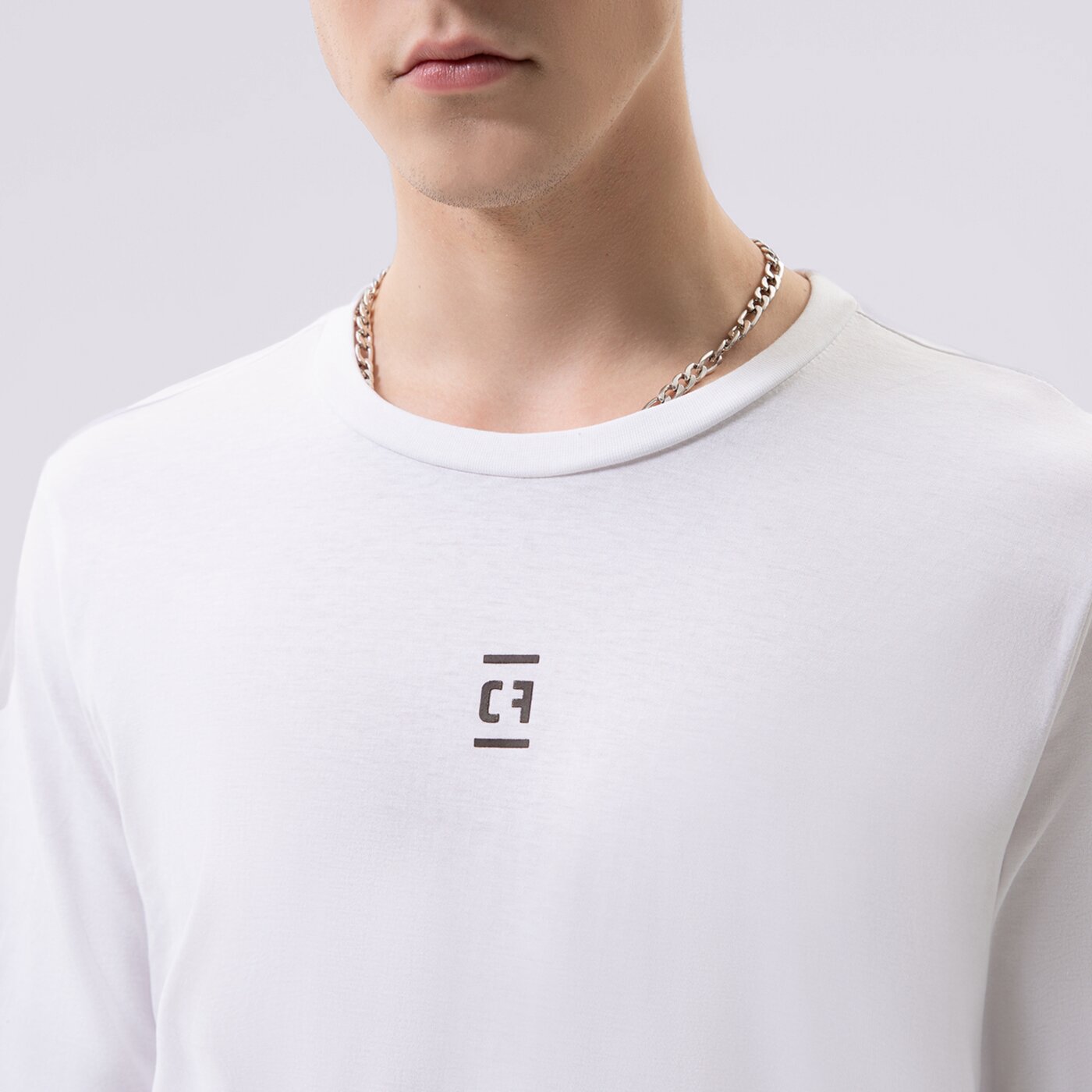 Мъжка тениска CONFRONT ТЕНИСКА CONFRONT ESSENTIAL LONG SLEEVE cf322tlm01002 цвят бял