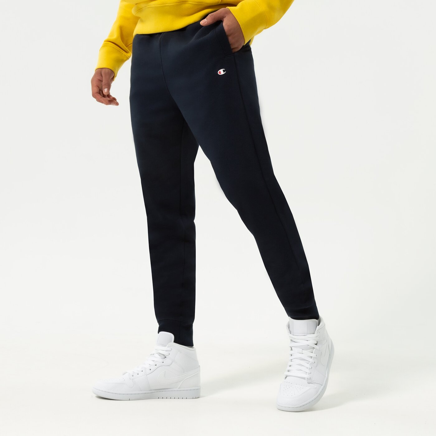 Мъжки панталони CHAMPION ПАНТАЛОНИ RIB CUFF PANTS 217426bs501 цвят тъмносин