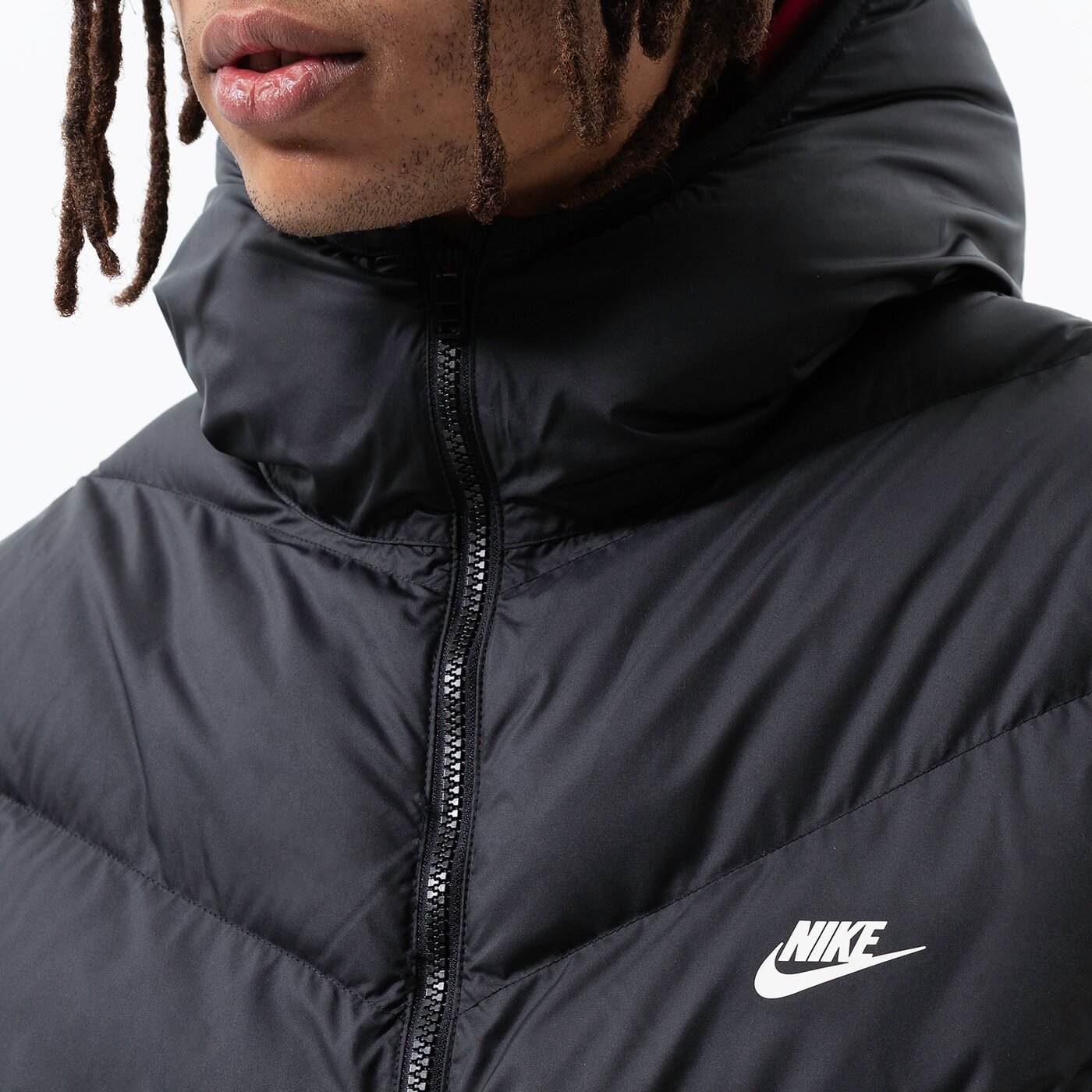 Мъжко зимно яке NIKE ЯКЕ ЗИМНО M NK SF WR PL-FLD HD JKT dr9605-010 цвят черен