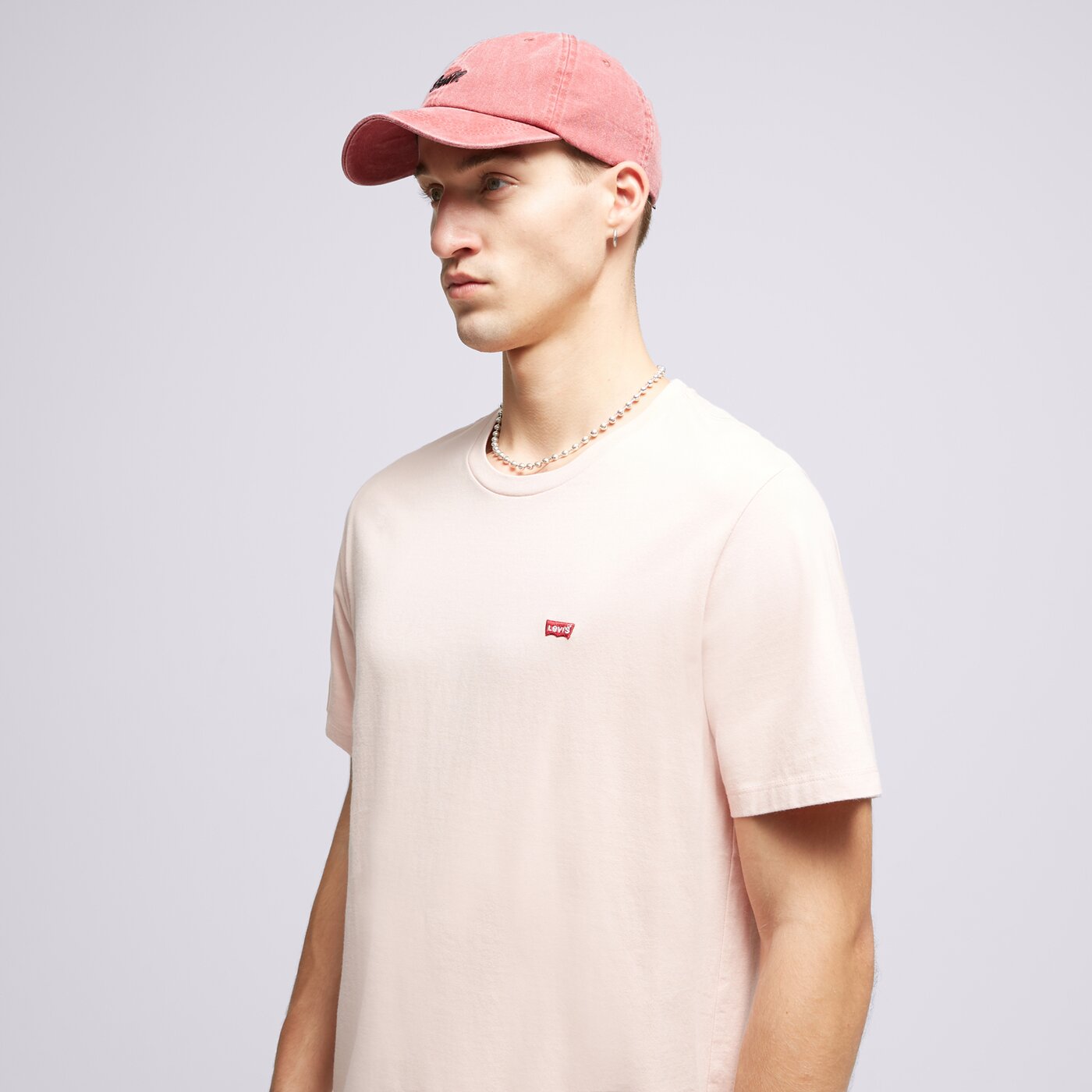 Мъжка тениска LEVI'S ТЕНИСКА SS ORIGINAL HM 56605-0159 цвят розов