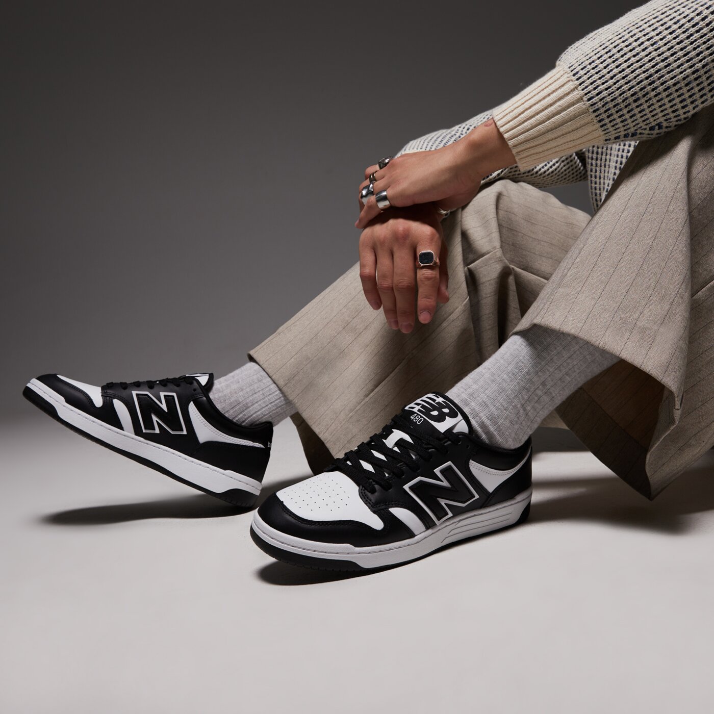 Мъжки маратонки NEW BALANCE BB480LV1 bb480lba цвят черен