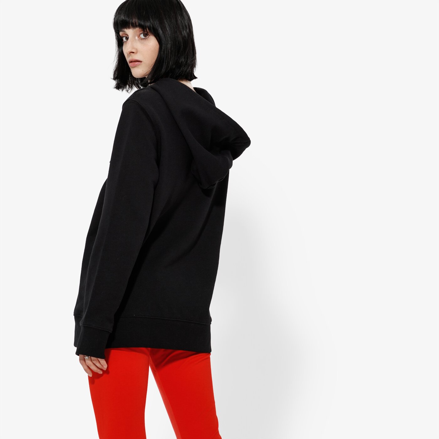 Дамски суичър ADIDAS СУИТЧЪР TREFOIL HOODIE ADICOLOR ce2408 цвят черен