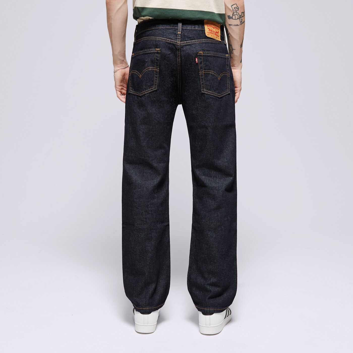 Мъжки панталони LEVI'S ПАНТАЛОНИ 555 96 RELAXED   STRAIGHT DARK INDIGO a7223-0004 цвят черен