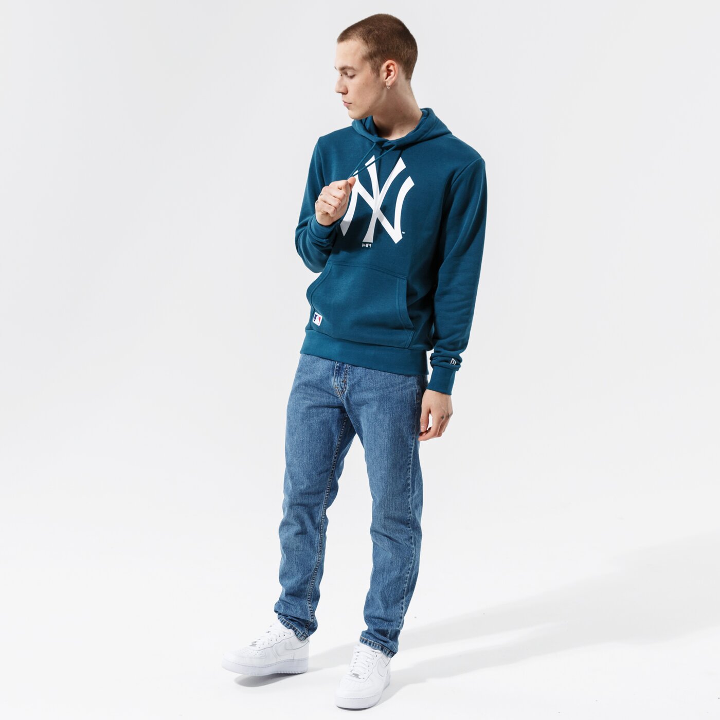 Мъжки суичър NEW ERA СУИТЧЪР С КАЧУЛКА MLB SEASNL TEAM LOGO HOODY NEYYAN 12827234 цвят син