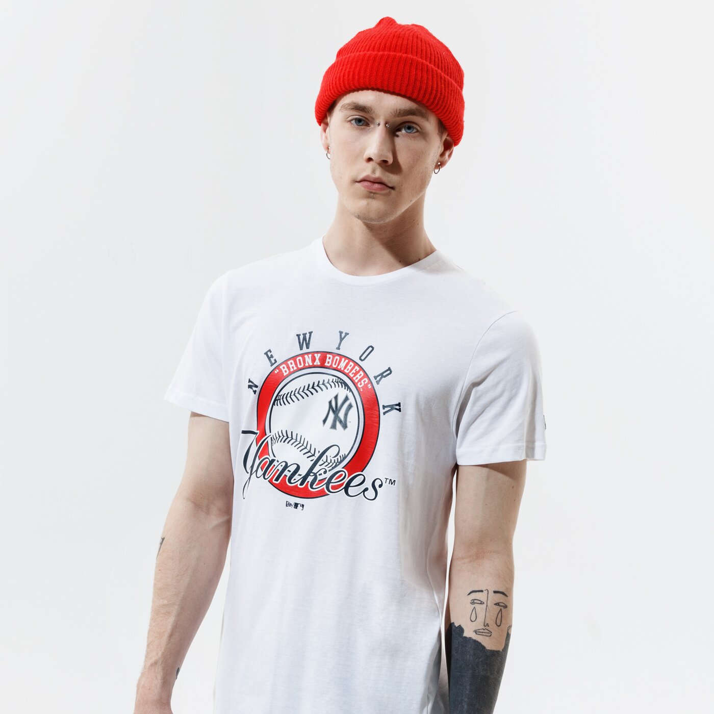 Мъжка тениска NEW ERA ТЕНИСКА MLB GRAPHIC TEE NY YAN WHT 12835842 цвят бял