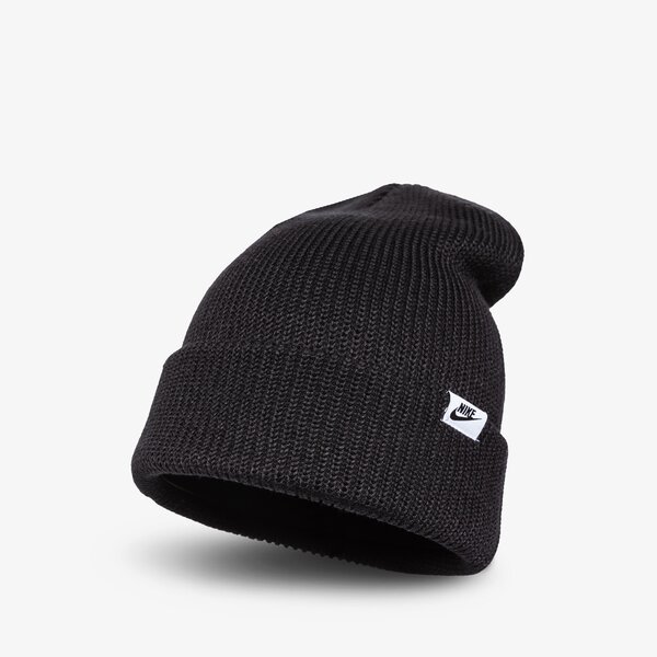 Дамска зимна шапка NIKE ШАПКА U NSW BEANIE CUFFED FUTURA dj6223-010 цвят черен