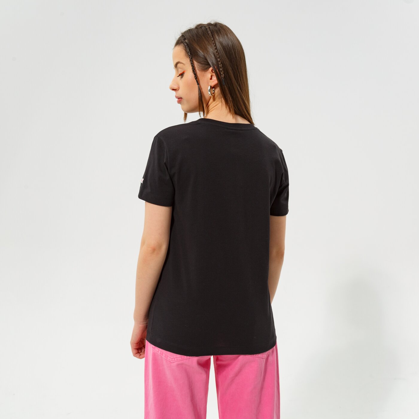 Дамска тениска CHAMPION ТЕНИСКА CREWNECK ТЕНИСКА 114991kk001 цвят черен