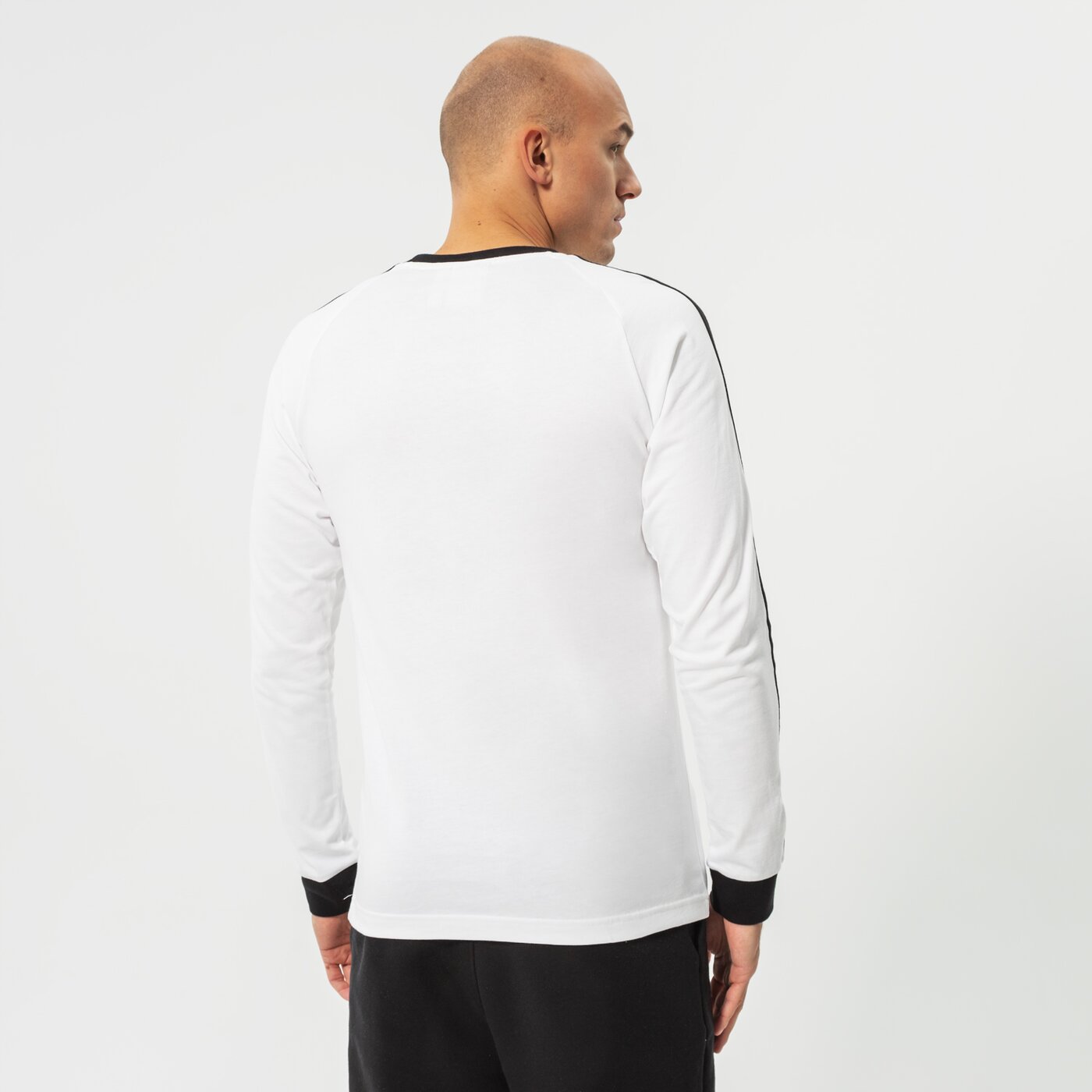 Мъжка тениска ADIDAS ТЕНИСКА 3-STRIPES LS T gn3477 цвят бял