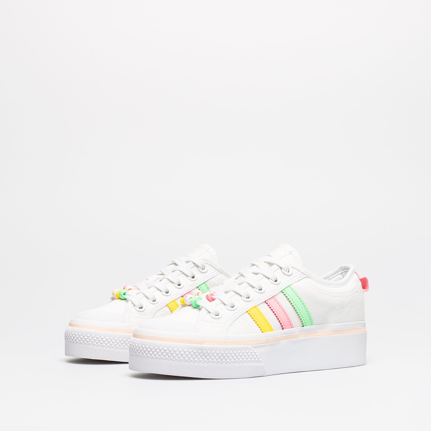 Детски маратонки ADIDAS NIZZA PLATFORM J gy9102 цвят бял