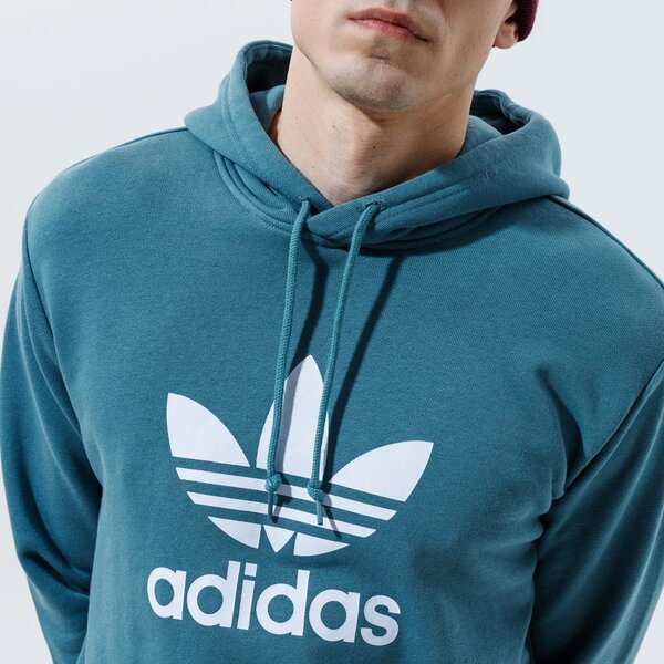 Мъжки суичър ADIDAS СУИТЧЪР С КАЧУЛКА TREFOIL HOODIE gn3461 цвят син
