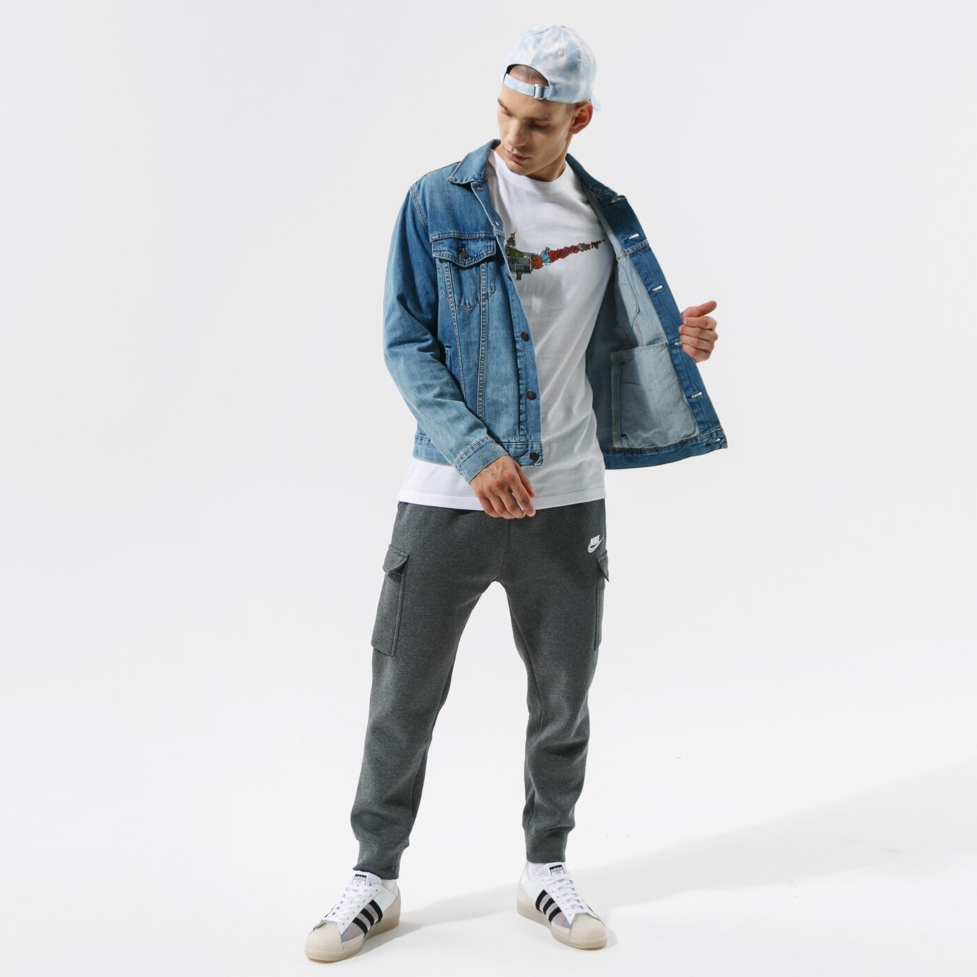 Мъжка тениска NIKE ТЕНИСКА NIKE SWOOSH NBA dd0795-100 цвят бял