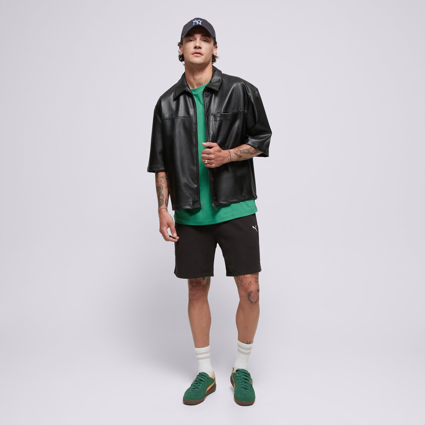 Мъжка тениска PUMA ТЕНИСКА WARDROBE ESS TEE 629644 86 цвят зелен