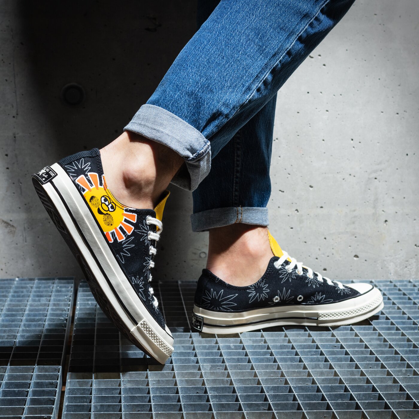 Мъжки маратонки CONVERSE CHUCK 70 SUNNY FLORAL PRINT  172825c цвят черен