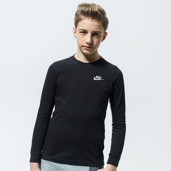 Детска тениска NIKE ТЕНИСКА B NSW TEE LS EMB FUTURA cz1855-010 цвят черен