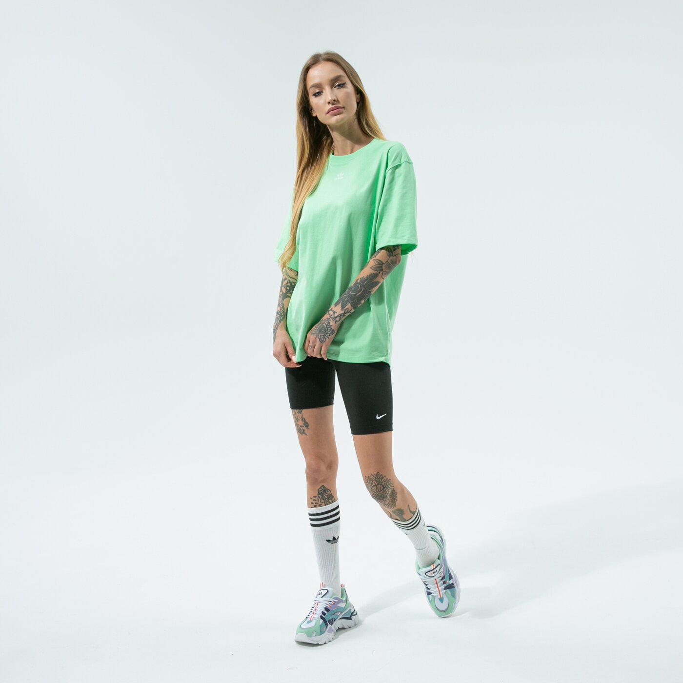 Дамска тениска ADIDAS ТЕНИСКА TEE h06648 цвят зелен