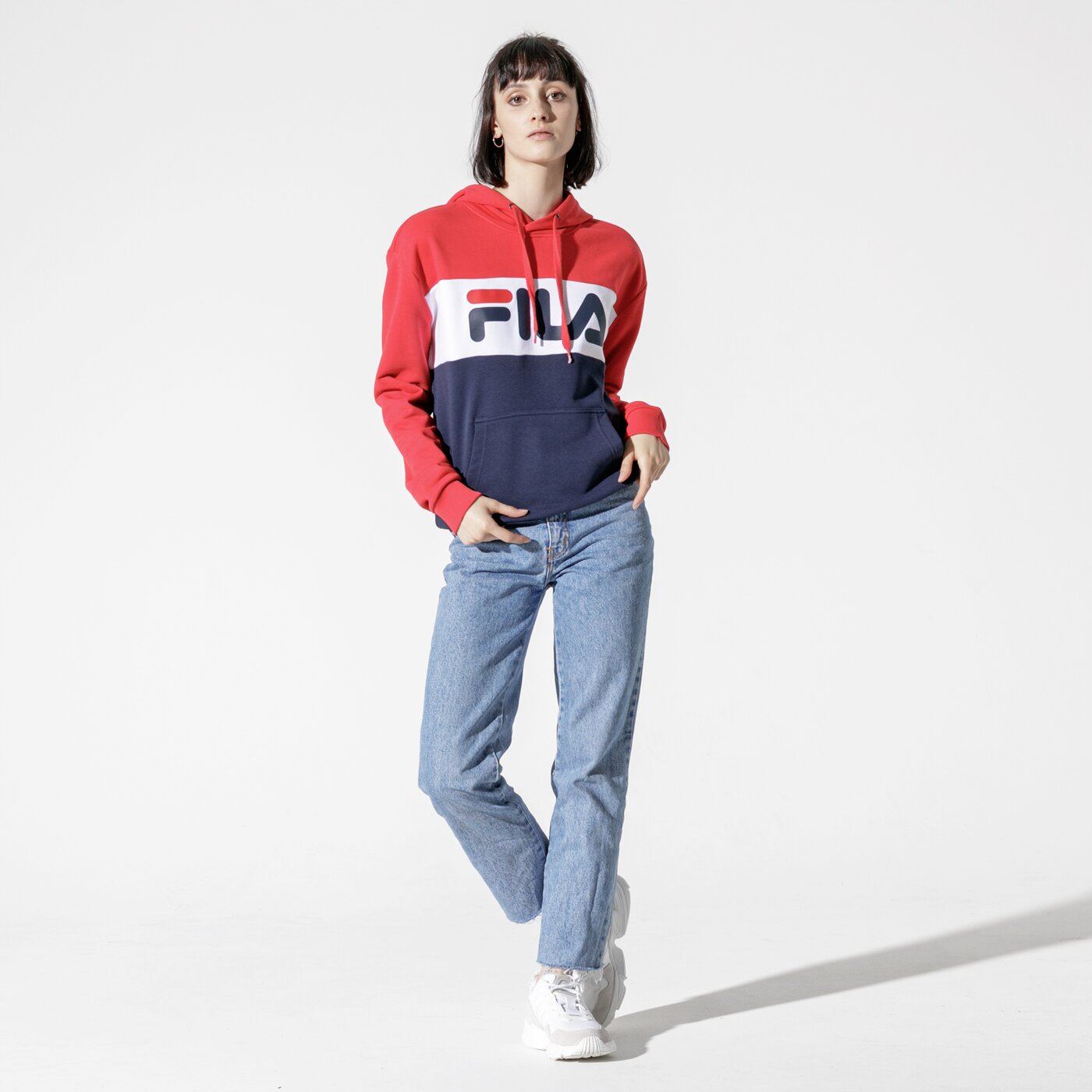 Дамски суичър FILA СУИТЧЪР LORI HOODIE SWEAT 687042g06 цвят тъмносин