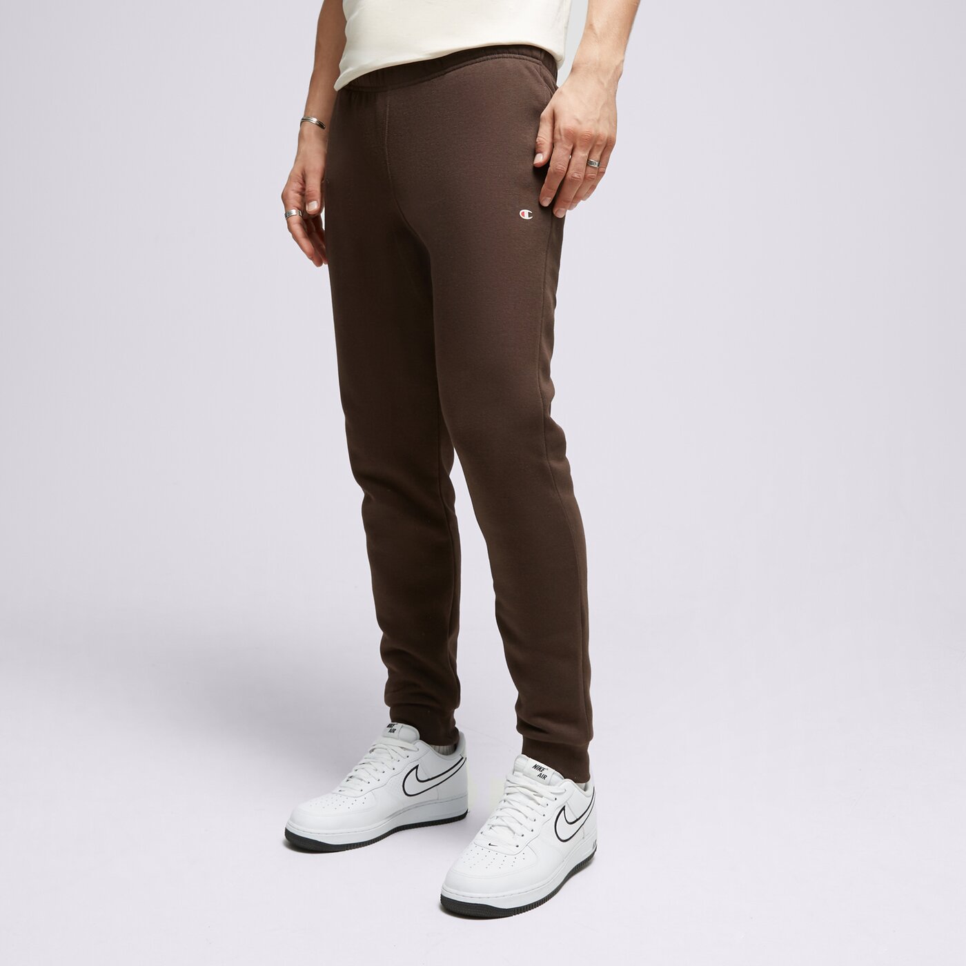 Мъжки панталони CHAMPION ПАНТАЛОНИ RIB CUFF PANTS 218341ms548 цвят кафяв