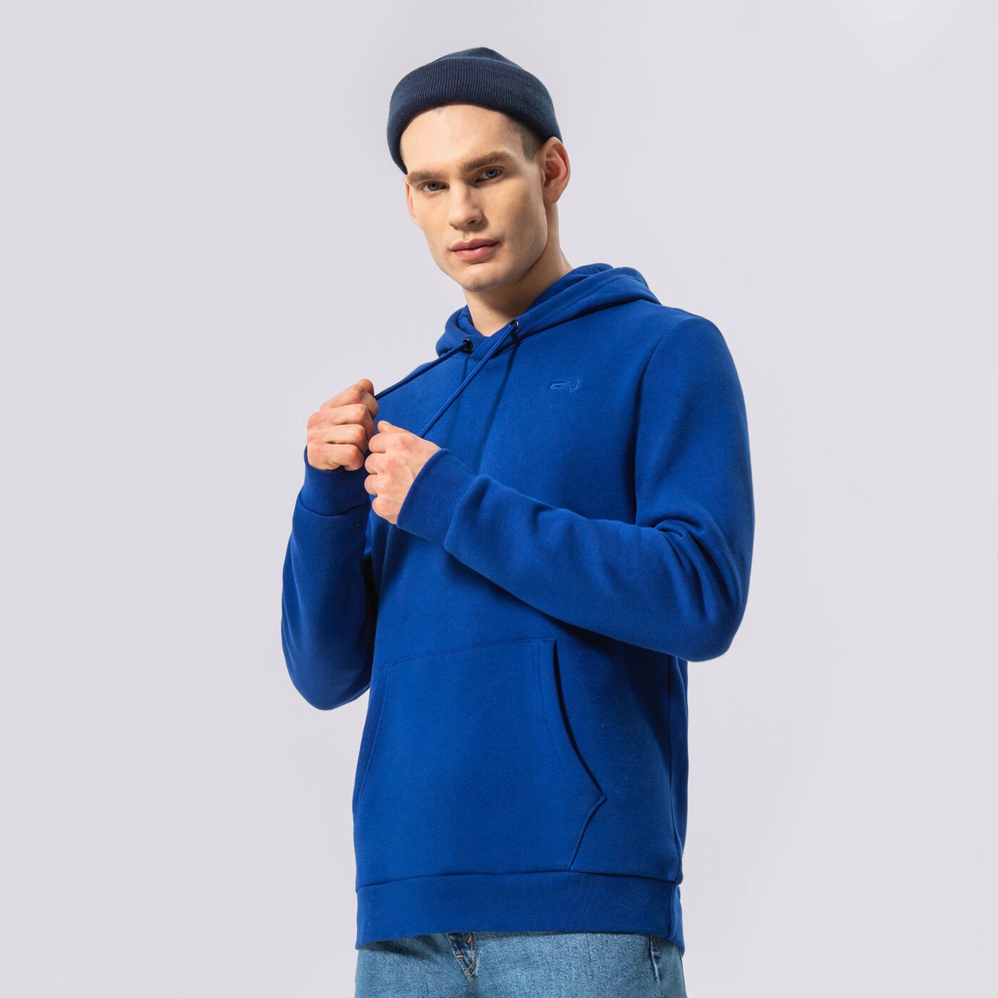 Мъжки суичър CONFRONT СУИТЧЪР С КАЧУЛКА ESSENTIAL cf122blm91003 цвят тъмносин