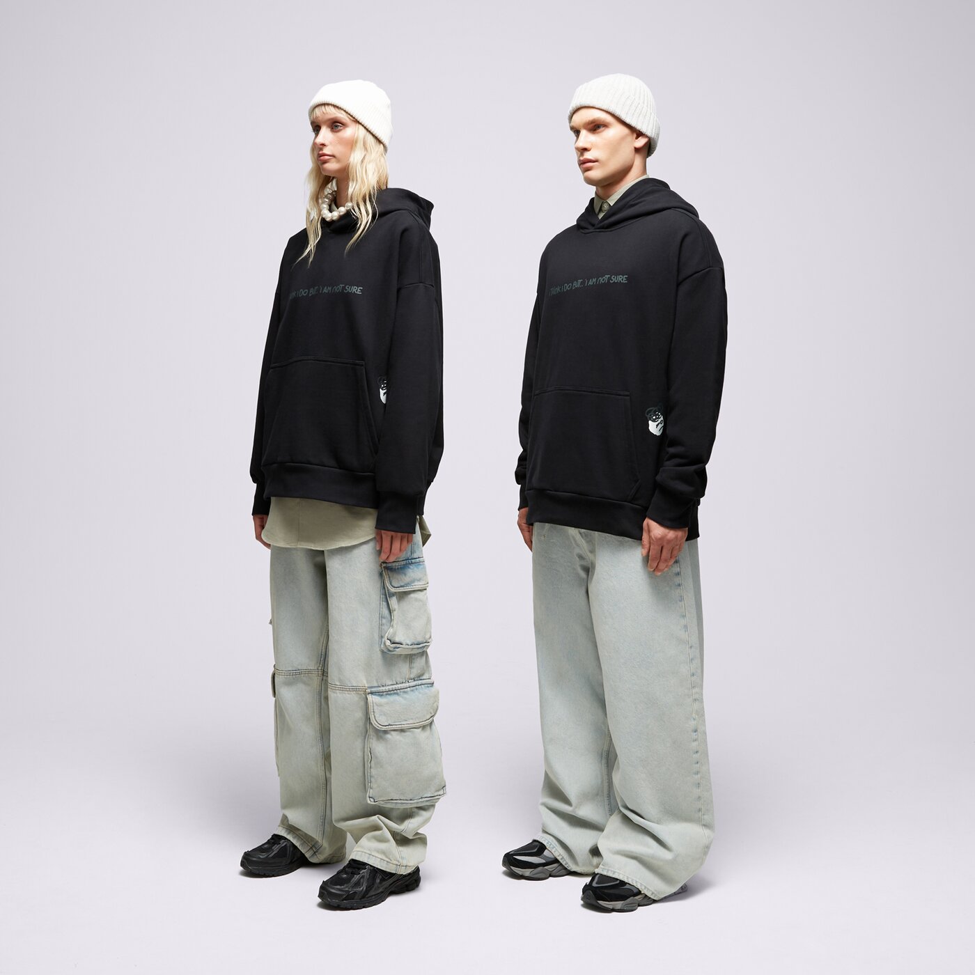 Мъжки суичър S.NOW JOB SIZEER HOODIE “I THINK I DO” BLACK si123blu50002 цвят черен