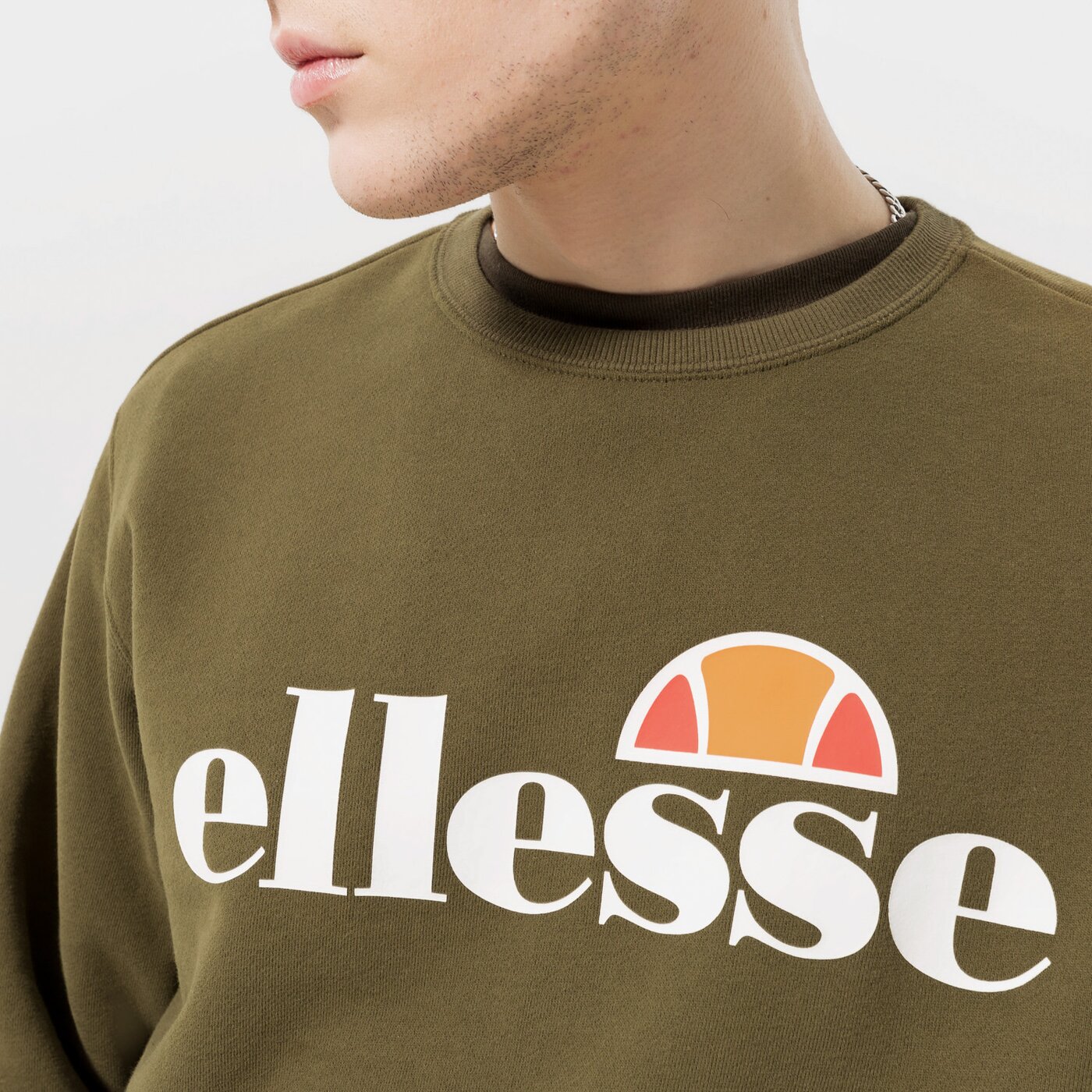 Мъжки суичър ELLESSE СУИТЧЪР SL SUCCISO KHA shc07930506 цвят каки