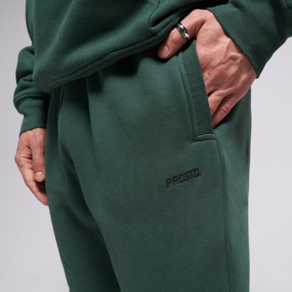 Мъжки панталони PROSTO ПАНТАЛОНИ SWEATPANTS DARN WASHED GREEN kl252mpan4142 цвят зелен