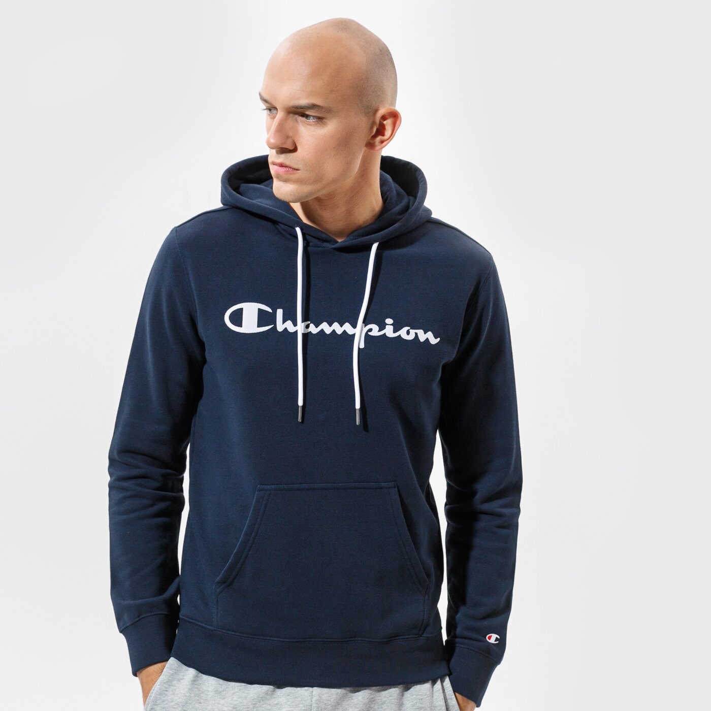 Мъжки суичър CHAMPION СУИТЧЪР С КАЧУЛКА HOODED SWEATSHIRT 214138bs501 цвят тъмносин