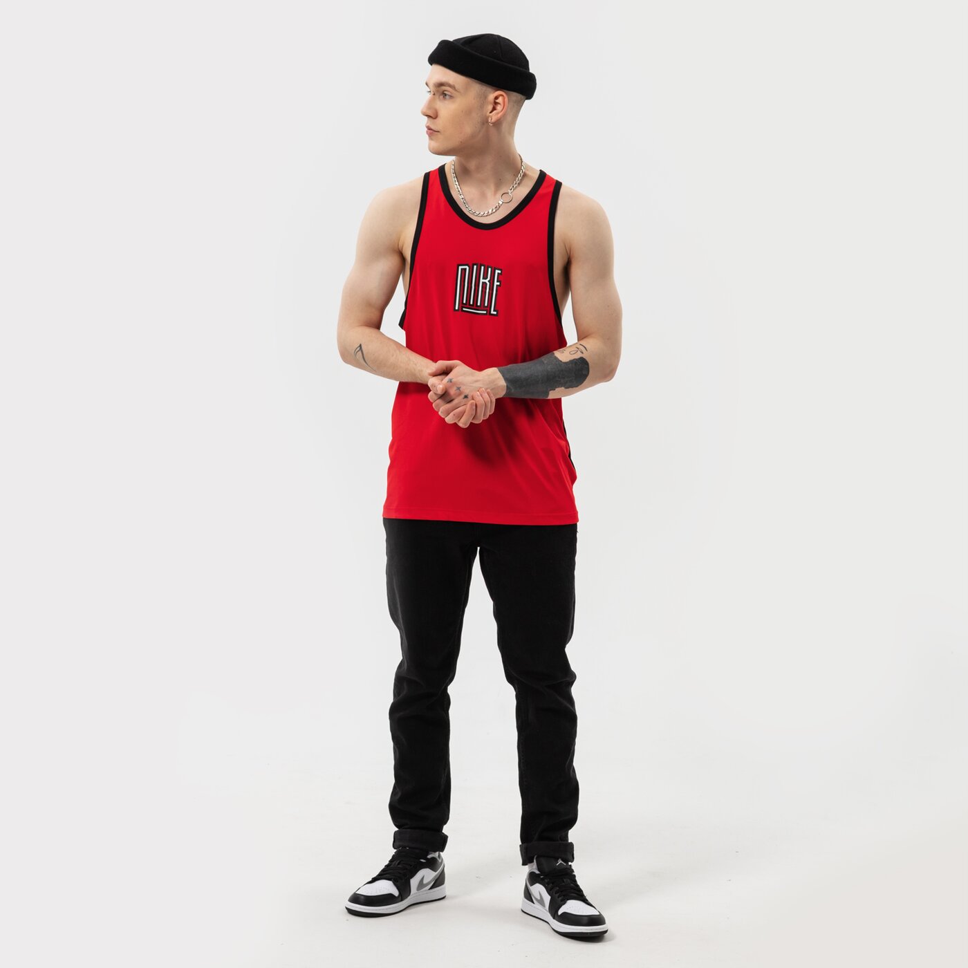 Мъжка тениска NIKE ПОТНИК M NK DF JSY STARTING FIVE NBA dh7136-657 цвят червен