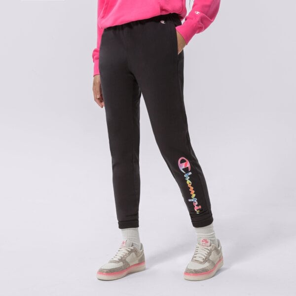 Дамски панталони CHAMPION ПАНТАЛОНИ RIB CUFF PANTS 114987kk001 цвят черен