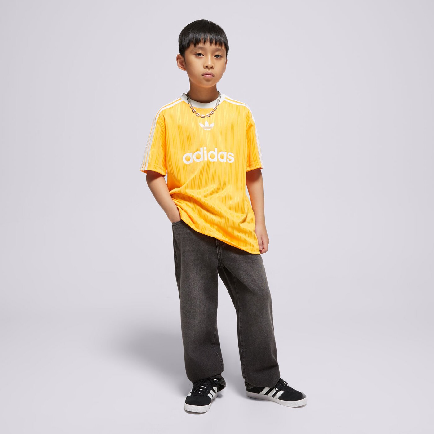 Детска тениска ADIDAS ТЕНИСКА TEE BOYS jc7283 цвят оранжев