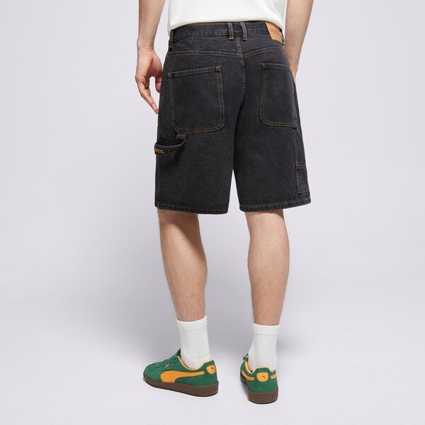 Мъжки къси панталони PROSTO ШОРТИ JEANS SHORTS BAGGY ZAXX kl251mpan7022 цвят черен