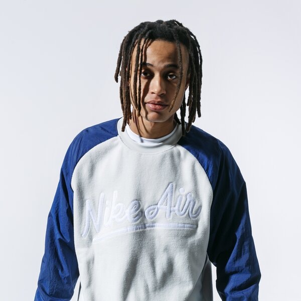 Мъжки суичър NIKE СУИТЧЪР M NSW NIKE AIR CREW MIX SSNL bv5187-072 цвят сив