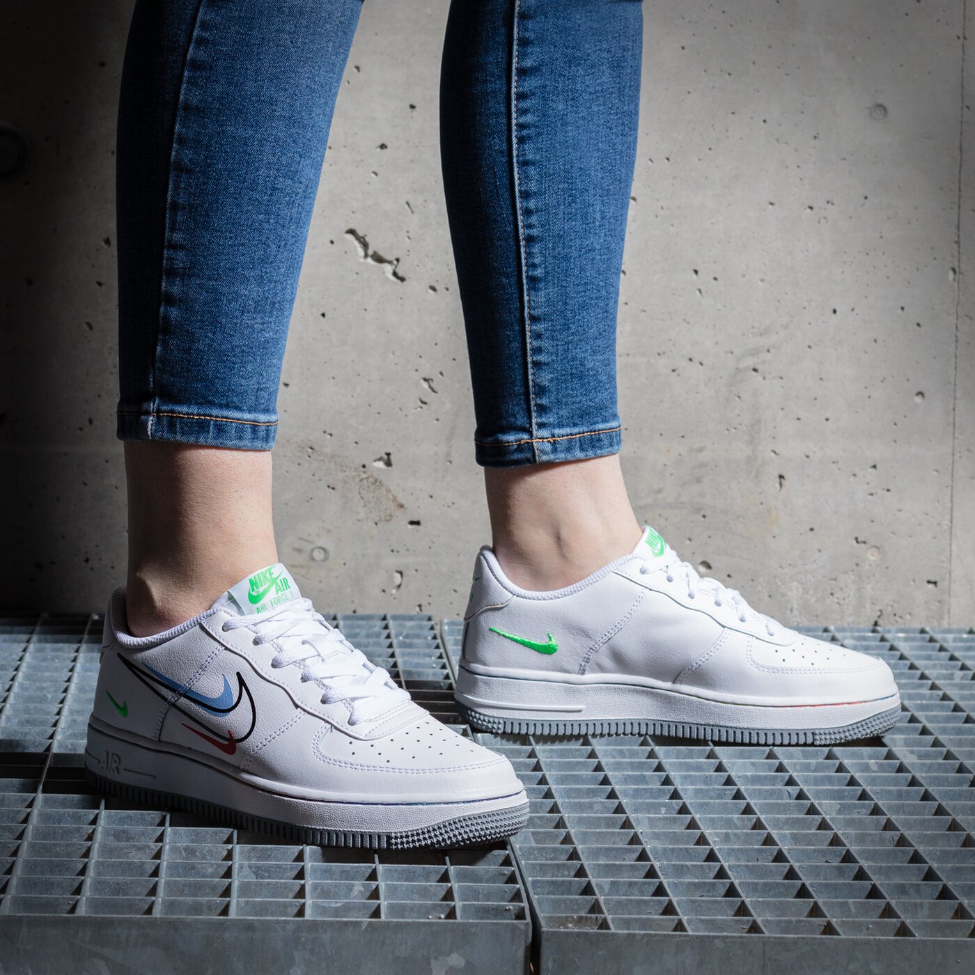 Детски маратонки NIKE AIR FORCE 1 LOW dm9473-100 цвят бял