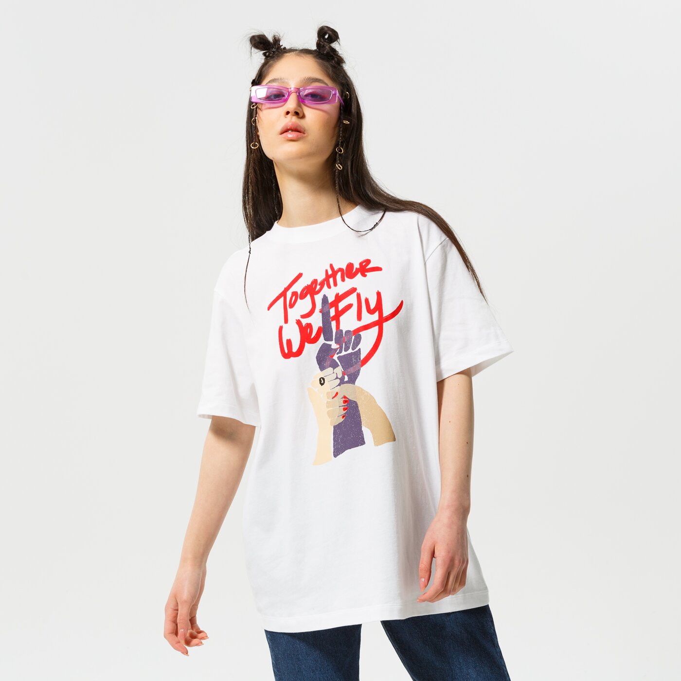 Дамска тениска NIKE ТЕНИСКА W NK TEE BF SWSH FLY NBA dr2595-100 цвят бял
