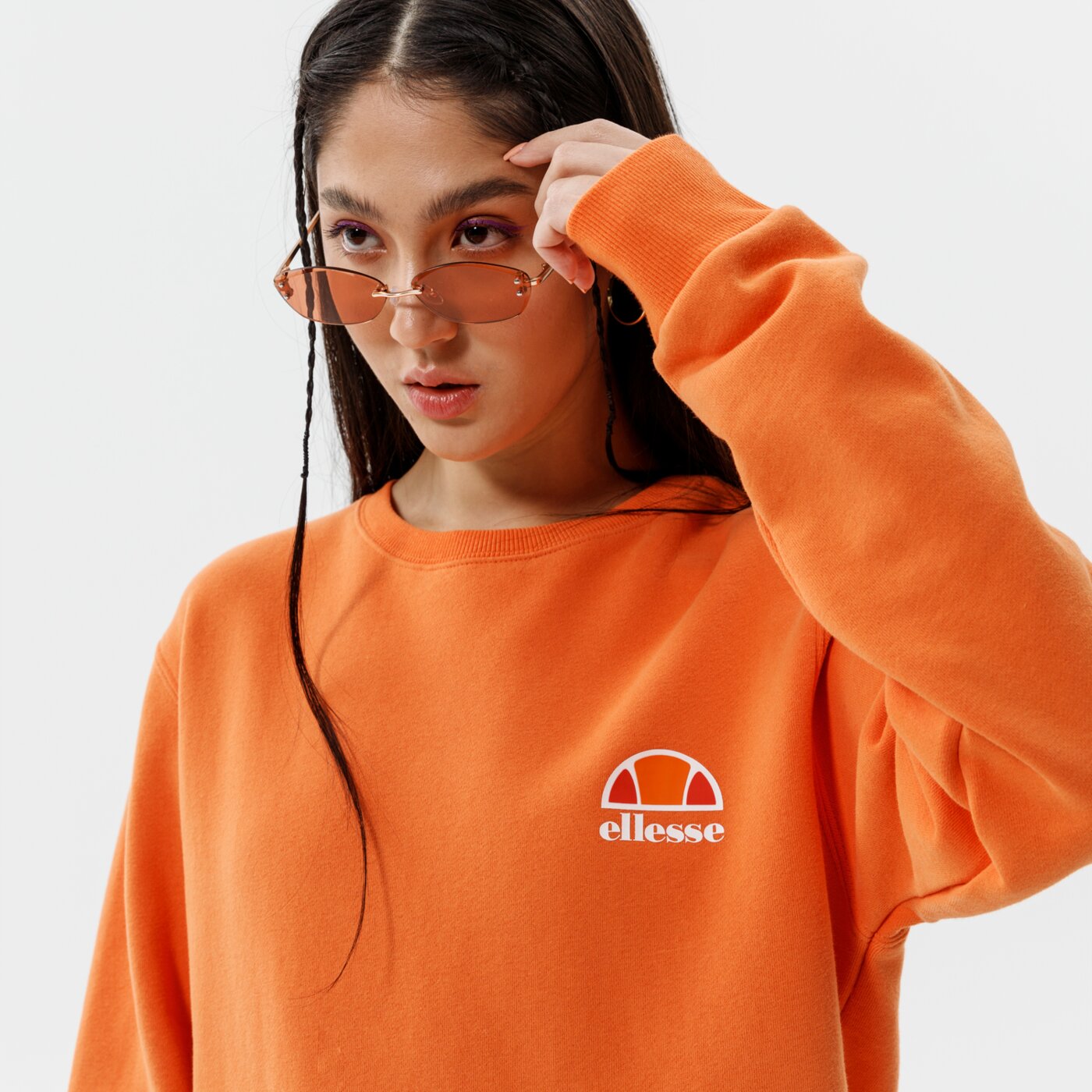 Дамски суичър ELLESSE СУИТЧЪР HAVERFORD SWEATSHIRT ORNG sgi07484704 цвят оранжев