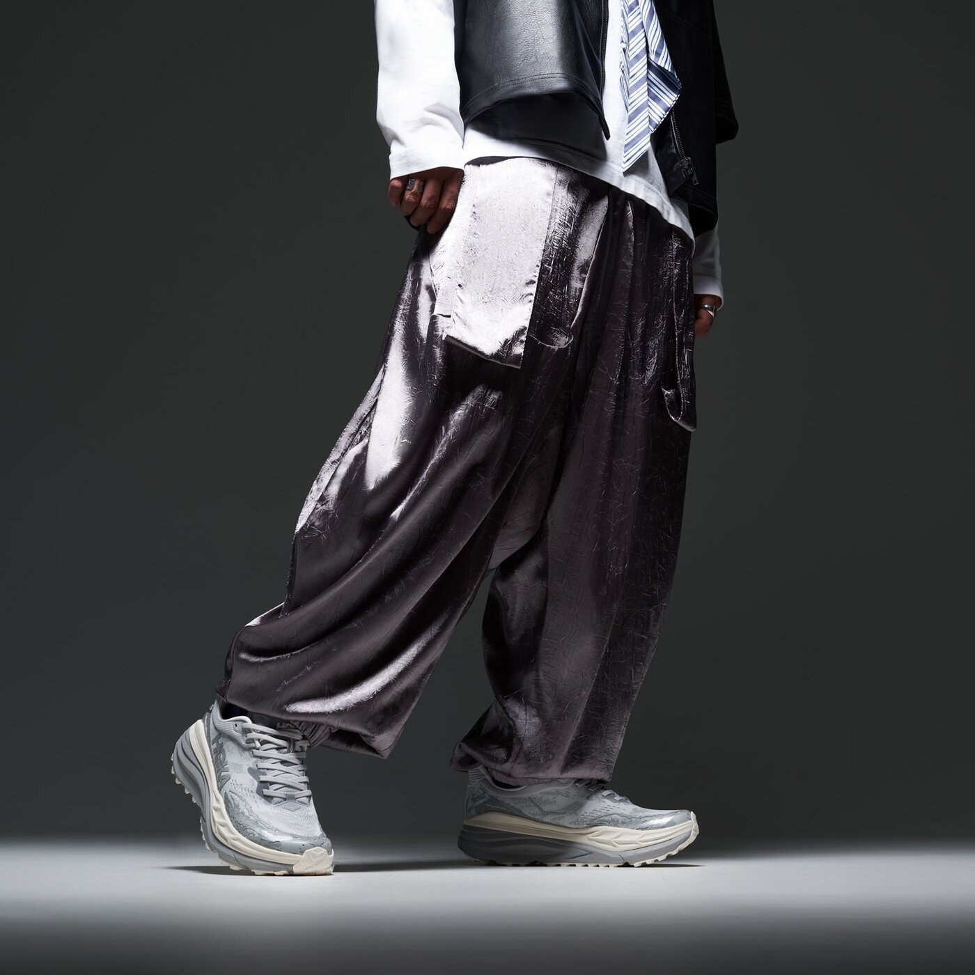 Мъжки маратонки за бягане HOKA STINSON 7 1141530slbs цвят сив