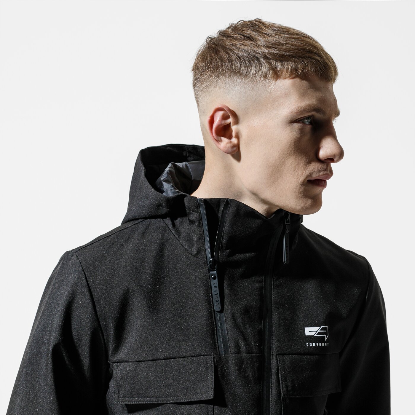 Мъжко преходно яке CONFRONT ЯКЕ RAMSAY cf120kum24001 цвят черен
