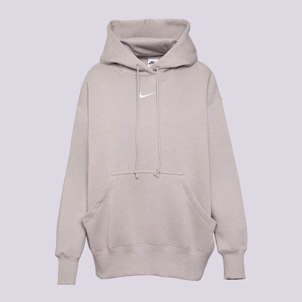 Дамски суичър NIKE СУИТЧЪР С КАЧУЛКА W NSW PHNX FLC OS PO HOODIE dq5860-009 цвят сив