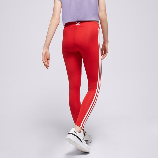 Дамски панталони ADIDAS ПАНТАЛОНИ 3 STRIPES TIGHT ib7382 цвят бордо