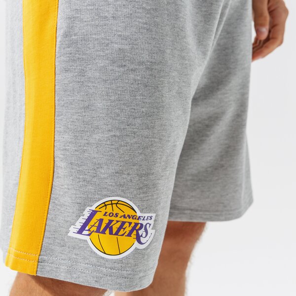 Мъжки къси панталони NEW ERA ШОРТИ NBA SIDE PANEL SHORT LAKERS LOS ANGELES LAKERS 12590889 цвят сив