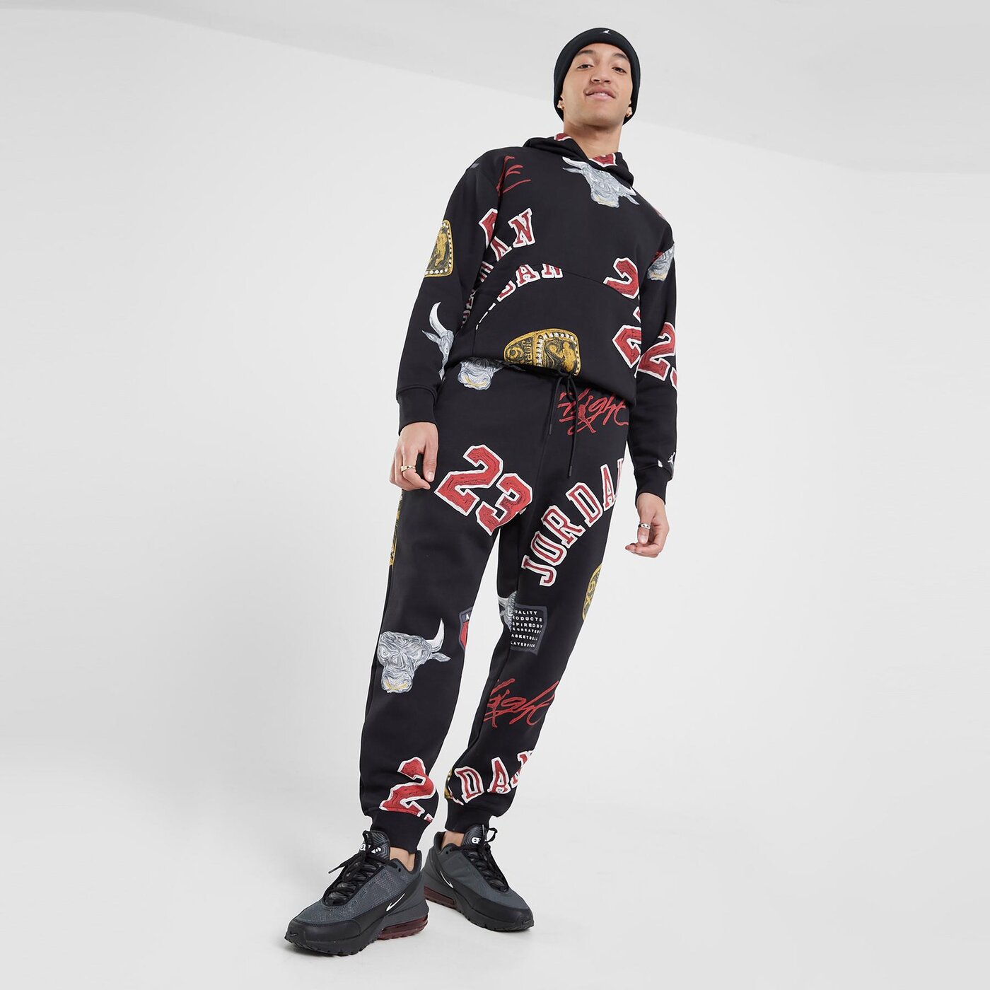 Мъжки панталони JORDAN ПАНТАЛОНИ M J ESS AOP FLC PANT fn4547-010 цвят многоцветен